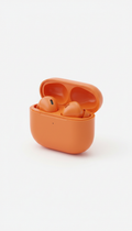 Wireless Earbuds with Signal Orange Case